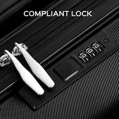 9 Piece Luggage Sets, Hard 20 24 28 in Luggage with 6 Pieces Organize Bags Travel Suitcases Sets with Wheels, Rosé