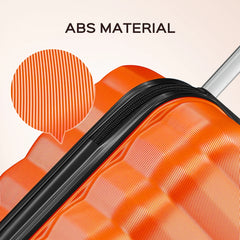 9 Piece Luggage Sets, Hard 20 24 28 in Luggage with 6 Pieces Organize Bags Travel Suitcases Sets with Wheels, Rosé