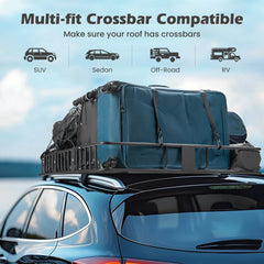 Naipo Roof Rack Cargo Basket, 500 lb, 64"x39"x6"extendable Roof Luggage Holder Rack with 4 U - Bolts for SUV/RV, Camping