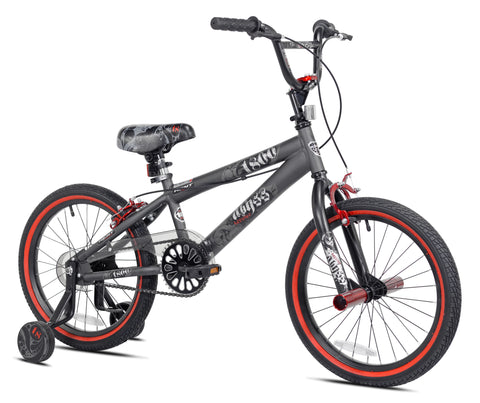18 In. Abyss Boy'S Freestyle BMX Bike, Charcoal Gray