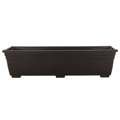 Style Selections 36-in W x 6.6-in H Black Plastic Traditional Indoor/Outdoor Window Box | SW3612BK