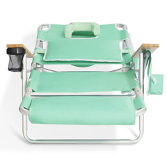 Open Box Ostrich Deluxe 3N1 Outdoor Lawn Beach Lounge Chair W/Footrest, Teal