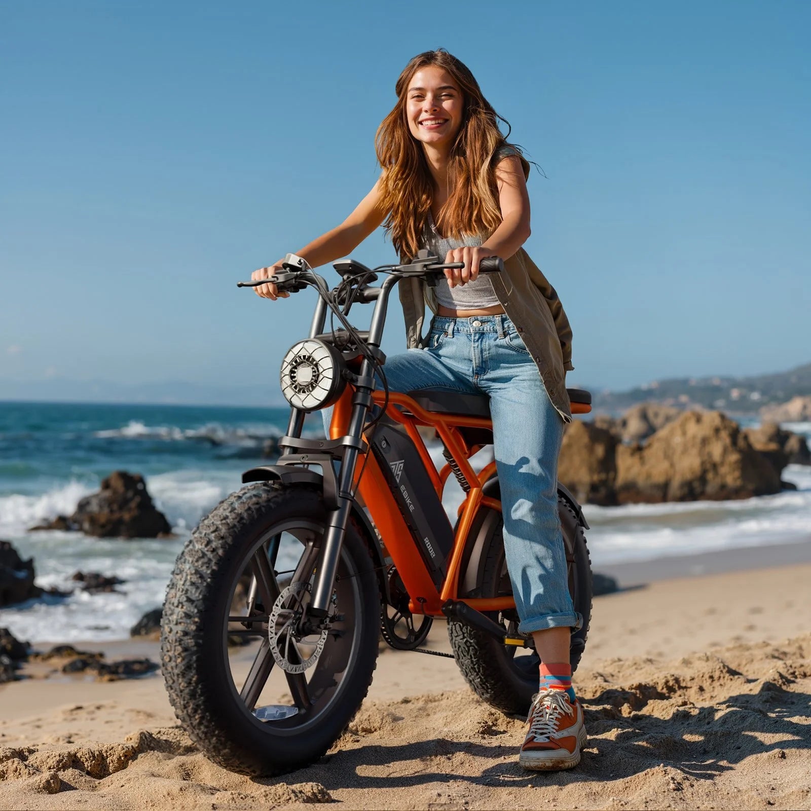 TST Electric Bike for Adults, 750W Peak 1500W Motor, 20"x4" Fat Tire, E Mountain Bike, 48V/15AH UL2849