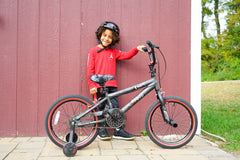 18 In. Abyss Boy'S Freestyle BMX Bike, Charcoal Gray