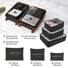 9 Piece Luggage Sets, Hard 20 24 28 in Luggage with 6 Pieces Organize Bags Travel Suitcases Sets with Wheels, Rosé