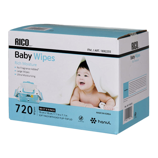 RICO Baby Wipes, 720 - Count