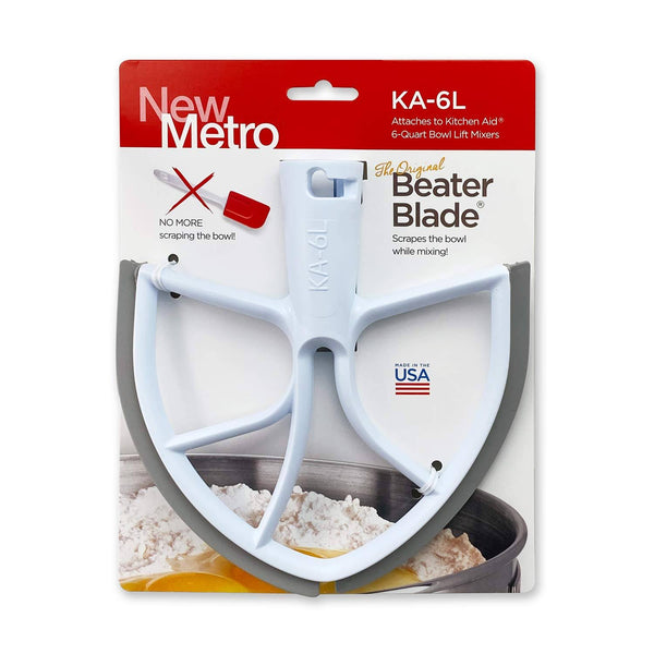 Original Beaterblade for KitchenAid 6-Quart Bowl Lift Mixer, Ka-6l, White, Made in USA, Gray