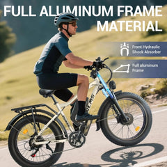 3000w（peak)Motor 190NM Electric Bike SMLRO MX500 for Adults, with 52v25ah Battery E Bicycles, 24" Fat Tire All - Terrain Electric Bicycle for Adult, Max 37MPH Ebike, 7 - Speed UL2849