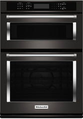 KitchenAid 30" Black Stainless Combination Convection Wall Oven