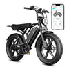 TST Electric Bike for Adults, 750W Peak 1500W Motor, 20"x4" Fat Tire, E Mountain Bike, 48V/15AH UL2849