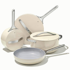 Caraway Non-Stick Ceramic 7 Piece Cookware Set - Cream